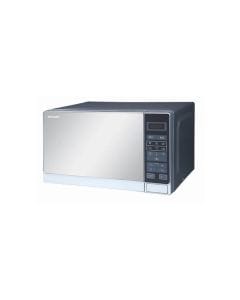 Sharp 20L Microwave Oven, 800W Power, 11 Power Levels, 6 Auto Cooking Menus, Mirror Finish Door | Silver - R20MTS