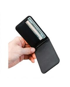 UAG Metropolis MagSafe Wallet and Kickstand for iPhone 16–12 Series, 5-Card Vegan Leather Holder