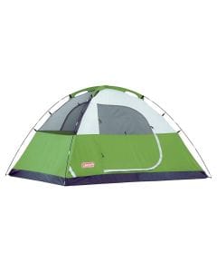 Coleman Sundome 2-Person Camping Tent, 3-Season Dome Tent, WeatherTec Waterproof Protection, Fiberglass Poles, Large Windows, Easy Setup, Compact Outdoor Shelter