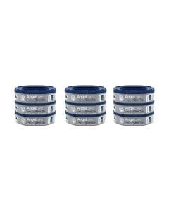 Angelcare Dress Up Octagonal Refill 9 Bundle, Multi Thick Layered Film, Antibacterial Protection – Gray