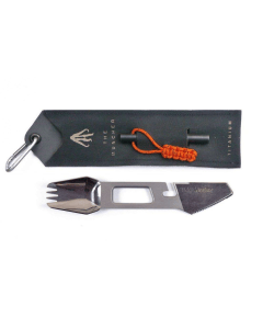 Full Windsor The Muncher Titanium Multi Utensil, Titanium Reusable Cutlery Tool, Lightweight Durable Fork Spoon Combo