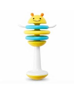 Skip Hop Explore And More Clacker Bee 3+ Monthss, Interactive Flapping Wings, Easy-to-Hold Design For Tiny Hands, Lightweight And Portable Design - Multicolour