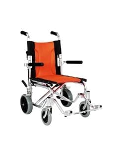 CareMax CA9671LFH-B Lightweight Aluminium Transport Wheelchair | Foldable Manual Wheelchair, Compact Design, Easy to Transport | 2000000967111