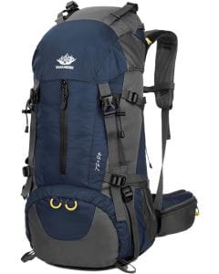 WoneNice 50L Waterproof Hiking Backpack, Durable Large-Capacity Outdoor Daypack for Camping, Climbing and Trekking