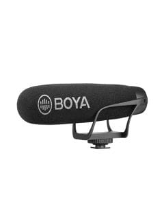 BOYA BY-BM2021 On-Camera Shotgun Microphone – Supercardioid Directional Mic for Camera & Video Recording | Black – BY-BM2021