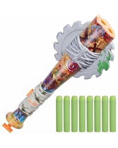Nerf Zombie Strikeout Dart Blaster with Foam Blade, 2-Dart Capacity, 8 Elite Foam Darts