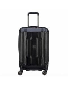 Delsey Cruise 2.0 58cm Hardcase Cabin Luggage, Expandable 4-Wheel, High-Quality Hard Plastic, Integrated TSA Combination Lock | Black