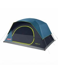 Coleman Skydome Dark Room 4-Person Camping Tent, 5-Minute Setup, Blocks 90% of Sunlight and Resists Wind