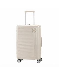 American Tourister Gemina Pro V2 Check-In Suitcase 75cm/28in, Polycarbonate Hard Shell  Chalk Beige, TSA 008 Lock, Expandable