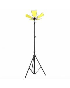 Desert Ranger 5-Panel LED Camping Lantern, Adjustable Tripod Stand, Portable 360° Outdoor Light for Camping and Emergencies