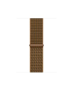 Apple 42mm Sport Loop Watch Band, Light Umber Plaid Design, Soft Breathable Nylon Weave, Adjustable Hook-and-Loop Fastener | Light Umber - MK814ZM/A