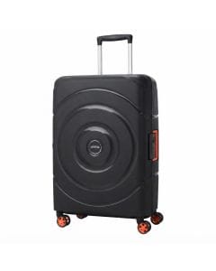 American Tourister Circurity 68cm Spinner Suitcase, Polypropylene Hard Shell Luggage, 4 Double | Black