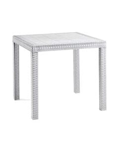 Bica Dallas Outdoor Table, Rectangular Garden & Patio Table, Durable Weather-Resistant Design, Easy-Clean Surface | White - BICA-961