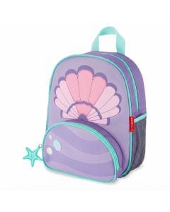 Skip Hop Seashell Spark Style Little Kid Backpack, Adjustable Padded Straps, Top Grab Handle - Multicolour