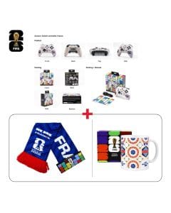 France Fan Tech Gift Bundle FIFA Gaming Controller + National Scarfs + Ceramic Mugs (603001000013832,603001000013859,603001000013870)