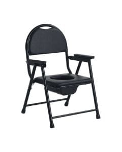 CareMax CA6995 Steel Commode Chair | Durable Steel Frame, PVC Seat, Toilet & Shower Chair | 2000000069951