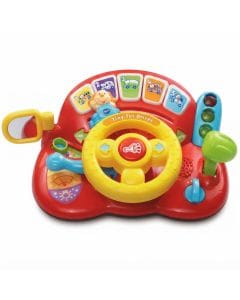 VTech Tiny Tot Driver Interactive Steering Wheel Toy for Toddlers with Lights, Sounds, and Music