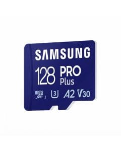 Samsung PRO Plus 128GB microSDXC Card with SD Adapter, 180MB/s Read and 130MB/s Write, 4K UHD Video