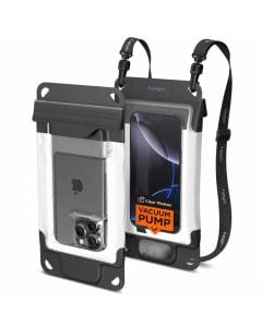 Spigen Aqua Shield Universal Waterproof Phone Pouch A602, Vacuum-Seal Technology with Built-In Pump