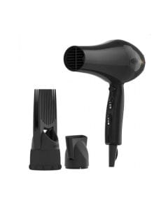 Wahl Powerpik 3000 Series Hair Dryer 1800W with 3 Heat Settings, 2 Speed Controls, Cold Shot, Pik Attachment & Concentrator Nozzles | Black - 3026984