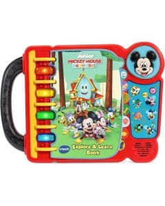 VTech Disney Mickey Mouse Funhouse Explore and Learn Book - Interactive Educational Toy for Toddlers