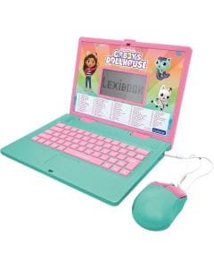 Lexibook Gabby's Dollhouse Bilingual English/French Educational Laptop Toy, 124 Learning 124 (62 per language) Activities