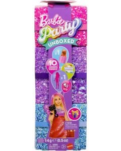 Barbie Glam Party Unboxed Doll & Accessories - 10 Surprises, Color-Change Fun!