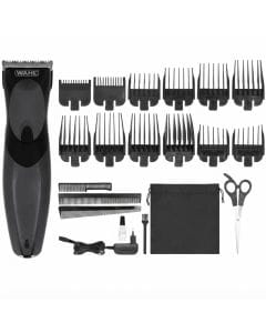 Wahl Cordless Grooming Kit, Stainless Steel Blades, 12 Comb Attachments, Foil Shaver & Detailer, Rechargeable | 9639-827