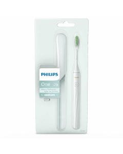 Philips Sonicare One Battery Toothbrush HY1100/03, Mint Light Blue - 2 Piece Travel-Ready Set