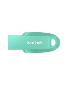 SanDisk Ultra Curve USB 3.2 Flash Drive 32GB with Up to 100MB/s Read Speed, Compact Capless Design, Keyring Loop & Plug-and-Play Storage | Green - 619659196653