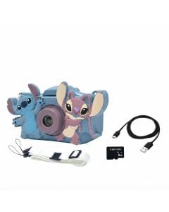 Lexibook Disney Stitch 4-in-1 Kids Camera Digital Photo, Video, MP3 Player & Games 15 Photo Frames, Silicone Protective Case | DJ078D