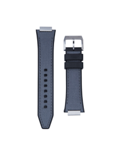 Saatchi Grey Nylon Fabric Watch Strap, Premium Textile Replacement Band