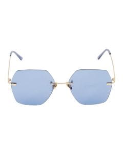 Spektre Blue & Gold Sunglasses, Stainless Steel Frame, Nylon Lenses with UV Protection