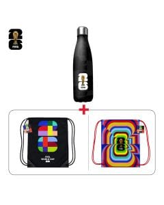 Mass Market Bag & Hydration Bundle FIFA Stainless Steel Thermal Bottle + Drawstring Bag - 01 + Drawstring Bag - 02 (603001000013787,603001000013836,603001000013837)