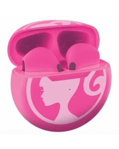 Lexibook Barbie Wireless Stereo Earbuds for Kids with Charging Case, Integrated Microphone, Smart Pink