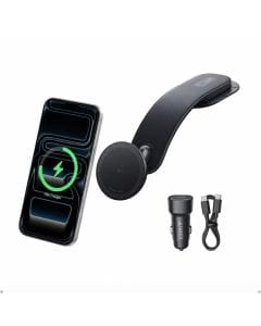 Anker Nano Qi2 Magnetic Car Charger, 15W Fast Wireless Charging Mount for iPhone 16, 15, 14, 13 and 12 Series