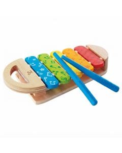 Hape Rainbow Xylophone Musical Toy for Toddlers E0606 - Durable Multicolor Wooden Instrument
