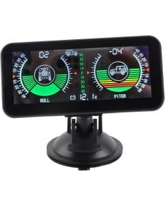 TOPINCN Universal Intelligent Car Tilt Gauge with HD LCD Display, Pitch and Roll Angle Measurement for Off-Road Vehicles and SUVs
