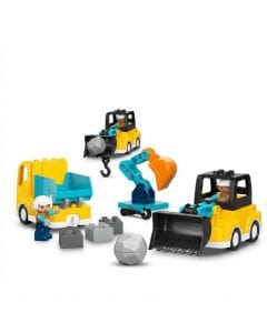 LEGO DUPLO 3 in 1 Construction Vehicles - Buildable Toy Trucks for Toddlers, Creative 22 Pieces, 2+ Years