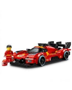LEGO Speed Champions Ferrari 499P Race Car Toy for Kids, Detailed Red Collectible Model Kit Ferrari 499P Race Car, 9+ Years