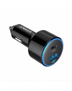 Anker PowerDrive Speed+ 2 USB-C Car Charger, 49.5W Dual-Port Fast Charging Adapter with 30W Power Delivery