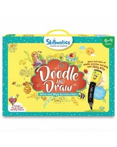 Skillmatics Doodle And Draw Activity Mats for Kids, Creative Drawing Set with Magnetic Pens & Reusab