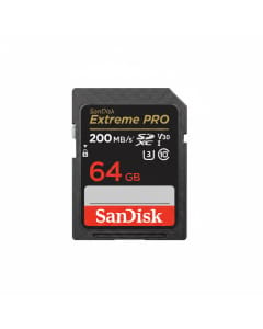 SanDisk Extreme PRO 64GB SDXC Card for 4K Video, UHS I, Class 10, U3, V30 - Black