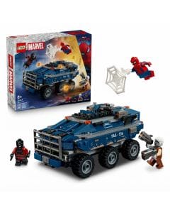 LEGO Marvel Spider-Man Prison Transport Chase Building Set with Armoured Vehicle Toy 8+ Years