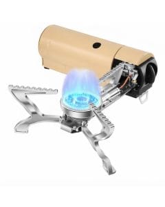 Portable Butane Camping Stove, Foldable 2600W Gas Burner for Backpacking, Hiking and Outdoor Cooking