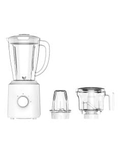 Daewoo Stand Blender + Chopper + Grinder 400W, 1.5L Jar, 2 Speed + Pulse | DBL 1020 | White
