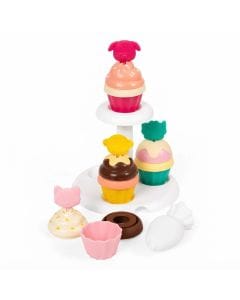 Skip Hop Zoo Sort And Stack Cupcakes Set 3+ Years, Supports Early Learning And Skill Development, Stackable And Shape-Sorting Design - Multicolour