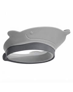 Skip Hop Moby Baby Bath Visor Shower Cap 9+ Monthss, Comfortable Custom Fit Design, Protects Eyes And Ears During Bath Time, Soft Inner Comfort Lining - Gray