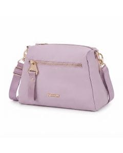 American Tourister Alizee Day Crossbody Bag, 4L Lightweight Travel Purse with Antimicrobial Lilac Chalk, Polyester