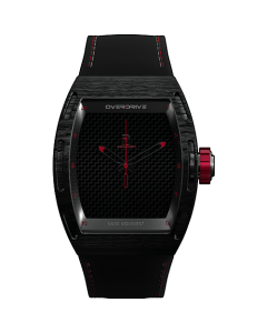 Overdrive D2 Edition D2-DFC-BR Watch, 40mm Carbon Fiber Case, Swiss Ronda 763H3 Quartz Movement, K1 Mineral Glass, Rubber Strap, 50m Water Resistant